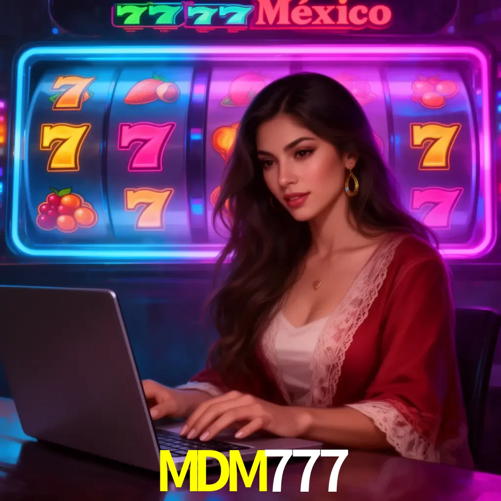 MDM777 Slots - tragamonedas, RTP y control Tragamonedas MDM777 con símbolos, saldo móvil y reglas de apuesta visibles